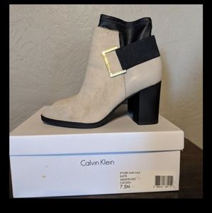 Calvin Klein calf fur boots